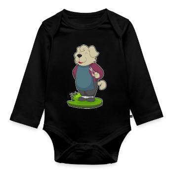 Coiffeur pour chien Ciseaux - Body Bébé bio manches longues - noir - Devant