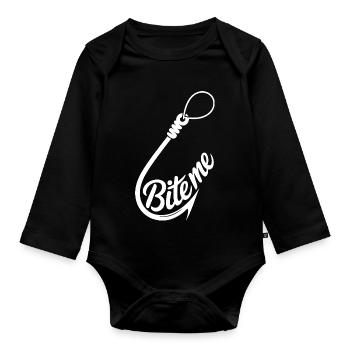 T-shirt graphique Me Hook - Body Bébé bio manches longues - noir - Devant