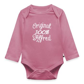 Original 100 % Alfred - Body Bébé bio manches longues - mauve - Devant
