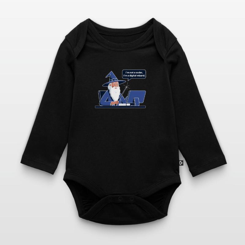 Je ne suis pas un codeur, je suis un programmeur assistant numérique Body Bébé bio manches longues