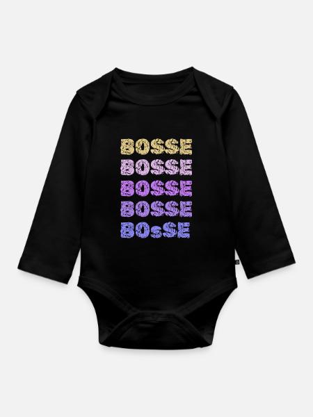 Bosse Bosse - Baby Bio-Langarm-Body - Schwarz