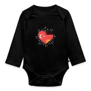 Turcs Turquie Turquie - Body Bébé bio manches longues - noir - Devant