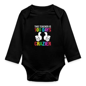 Lehrer der Mittelstufe - Baby Bio-Langarm-Body - Schwarz - Vorne