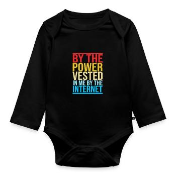 Pfarrer - Baby Bio-Langarm-Body - Schwarz - Vorne