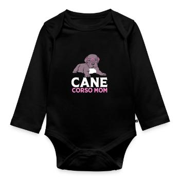 Cane corso - Body Bébé bio manches longues - noir - Devant