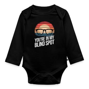 Blinde Blindheit Sehbehinderte Menschen - Baby Bio-Langarm-Body - Schwarz - Vorne