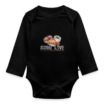 Sushi Sushi - Body Bébé bio manches longues - noir - Devant