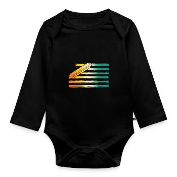 Harmonica Harmonica - Organic Longsleeve Baby Bodysuit - black - Front