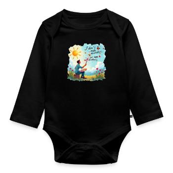 Oil Painting In Nature For Painters And Artists - Organic Longsleeve Baby Bodysuit - black - Front