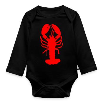 Der Hummer - Baby Bio-Langarm-Body - Schwarz - Vorne