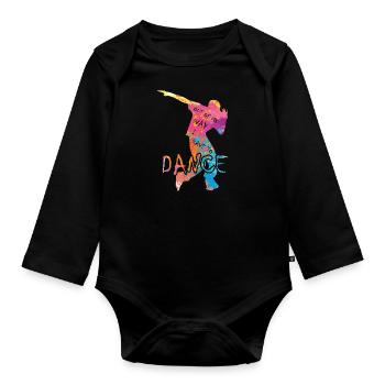 Aus dem Weg ich muss tanzen Party Tänzer - Baby Bio-Langarm-Body - Schwarz - Vorne