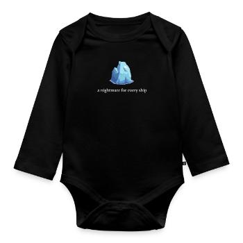 Eisberg Film - Baby Bio-Langarm-Body - Schwarz - Vorne