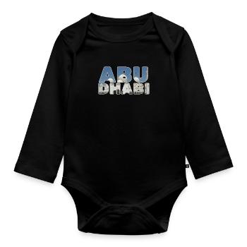 ABU DHABI SHIRT - Baby Bio-Langarm-Body - Schwarz - Vorne