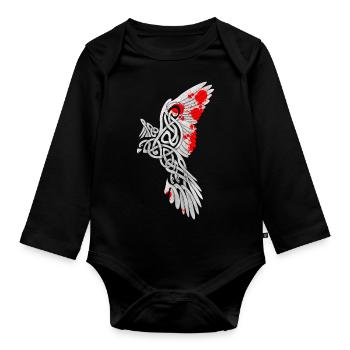 Bloody Svarog - Baby Bio-Langarm-Body - Schwarz - Vorne