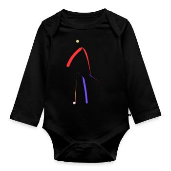 Modere Kunst - Baby Bio-Langarm-Body - Schwarz - Vorne