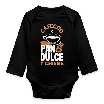 Latina Design for a proud Hispanic - Baby Bio-Langarm-Body - Schwarz - Vorne