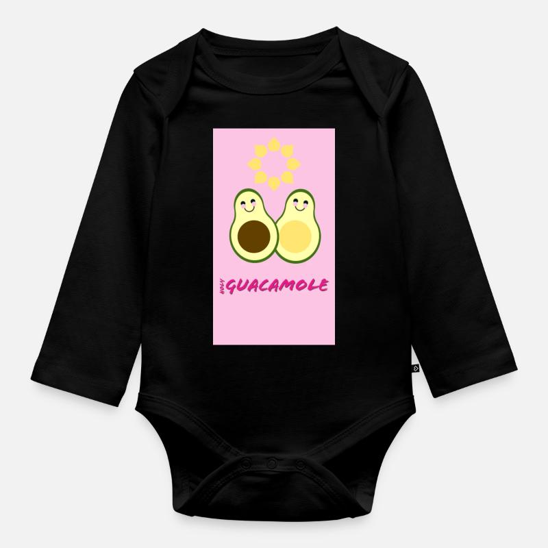 Sacré guacamoly - Body Bébé bio manches longues - noir