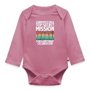 Escape Room - Baby Bio-Langarm-Body - Mauve - Vorne