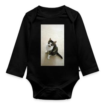 Jolie minette - Body Bébé bio manches longues - noir - Devant