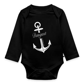 Dangast - Baby Bio-Langarm-Body - Schwarz - Vorne