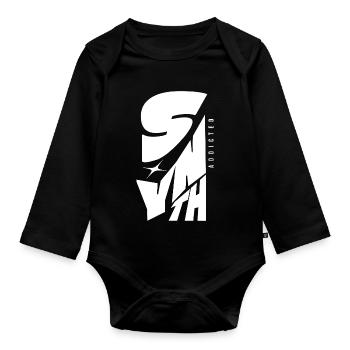 Synth Addicted Synthesizer Modular - Baby Bio-Langarm-Body - Schwarz - Vorne