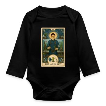 Aquarium Fan | Aquarium Tarot - Organic Longsleeve Baby Bodysuit - black - Front