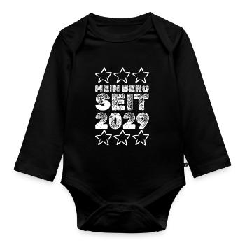 2029 - Baby Bio-Langarm-Body - Schwarz - Vorne