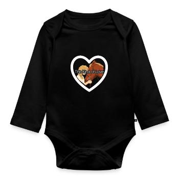 This Kind Of Love Horse Lover Equestrian Horse Rid - Baby Bio-Langarm-Body - Schwarz - Vorne