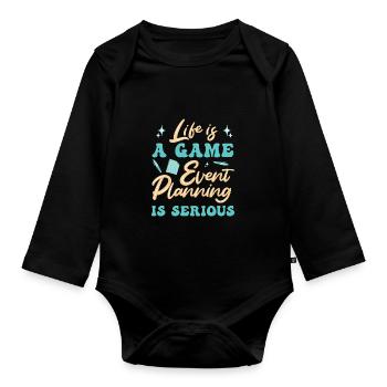 Gestionnaire d’événements Gestionnaire d’événements - Body Bébé bio manches longues - noir - Devant