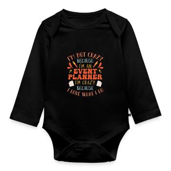 Gestionnaire d’événements Gestionnaire d’événements - Body Bébé bio manches longues - noir - Devant