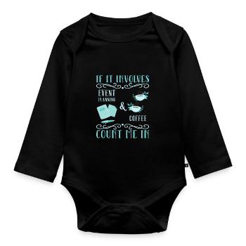 Gestionnaire d’événements Gestionnaire d’événements - Body Bébé bio manches longues - noir - Devant