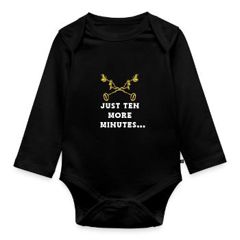 Treasure Hunter Treasure Hunt Metal Detector - Organic Longsleeve Baby Bodysuit - black - Front