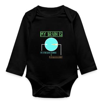 Treasure Hunter Treasure Hunt Metal Detector - Organic Longsleeve Baby Bodysuit - black - Front