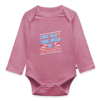 Pop-corn - Body Bébé bio manches longues - mauve - Devant