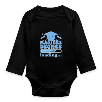 Master Université - Body Bébé bio manches longues - noir - Devant