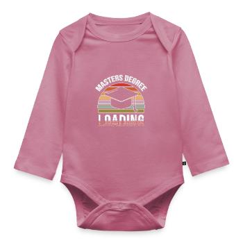 Master Université - Body Bébé bio manches longues - mauve - Devant