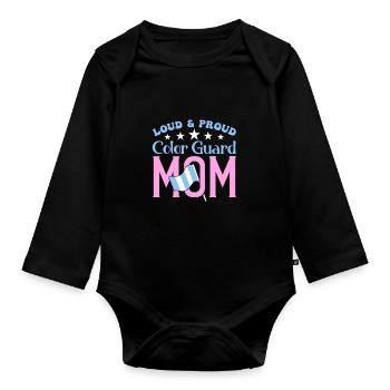 Color Guard - Baby Bio-Langarm-Body - Schwarz - Vorne