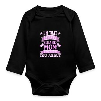 Color Guard - Baby Bio-Langarm-Body - Schwarz - Vorne
