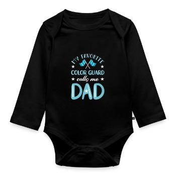 Color Guard - Baby Bio-Langarm-Body - Schwarz - Vorne