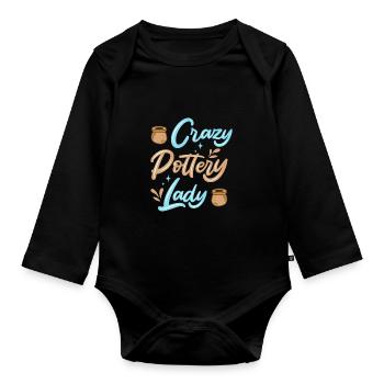 Töpfern Töpfer Keramik - Baby Bio-Langarm-Body - Schwarz - Vorne