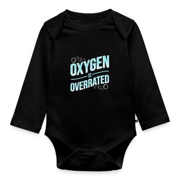 Schwimmen Schwimmer - Baby Bio-Langarm-Body - Schwarz - Vorne