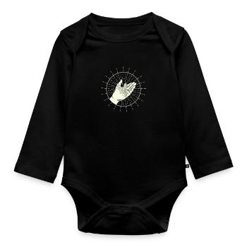 Key Of Life Farmers Grain - Organic Longsleeve Baby Bodysuit - black - Front