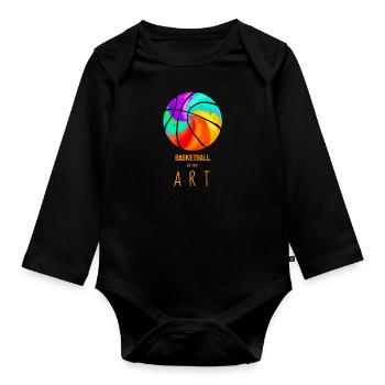 Basket - This is an Art - Court Varsity Art - Body Bébé bio manches longues - noir - Devant