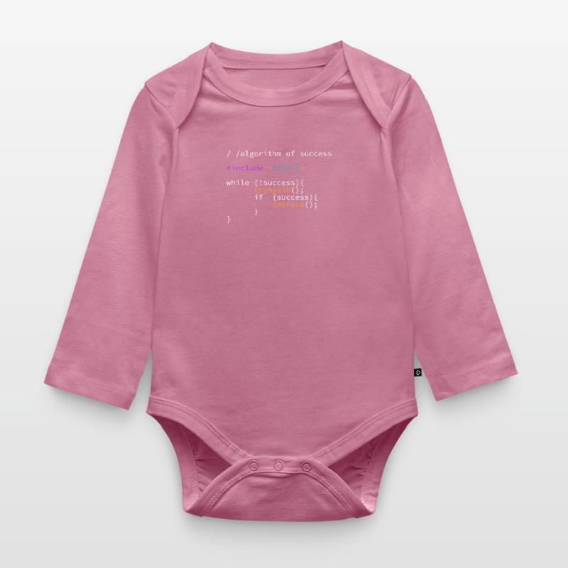 Program Code Algorithm of Success IT Developers Organic Longsleeve Baby Bodysuit