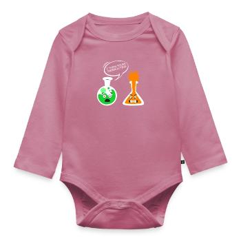 Professeur de chimie blague surréaguler chimie - Body Bébé bio manches longues - mauve - Devant