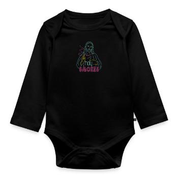Jesus Holy Smokes Christian - Organic Longsleeve Baby Bodysuit - black - Front