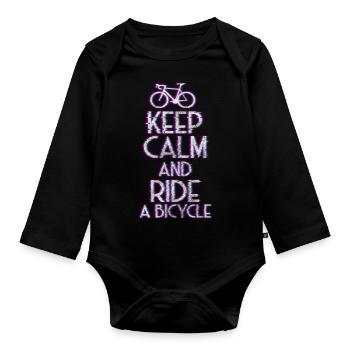 Cyclisme Cyclisme Cyclisme - Body Bébé bio manches longues - noir - Devant