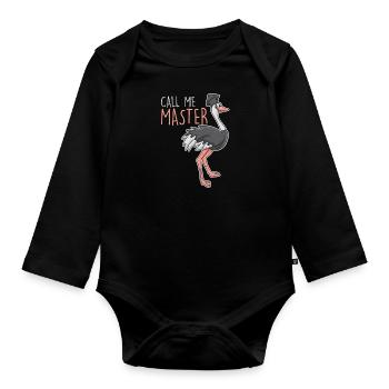 Master Graduate 2022 Master's Degree - Organic Longsleeve Baby Bodysuit - black - Front