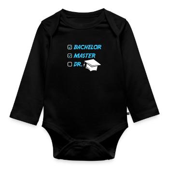 Master Hut Master Master 2022 - Body Bébé bio manches longues - noir - Devant