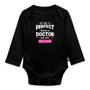 Disputation 2022 Doctorate - Organic Longsleeve Baby Bodysuit - black - Front